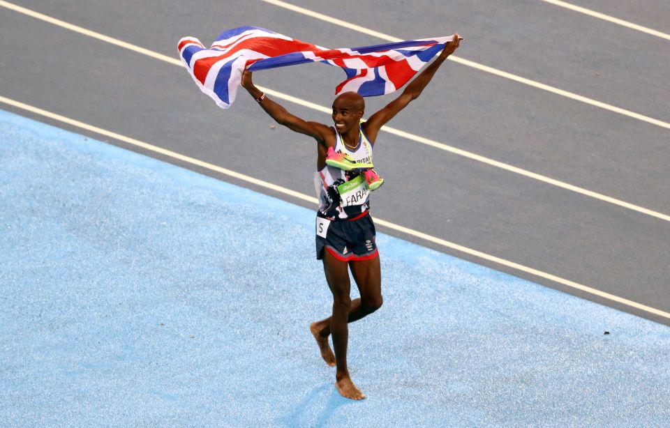 Mo Farah is the most successful British track Olympian