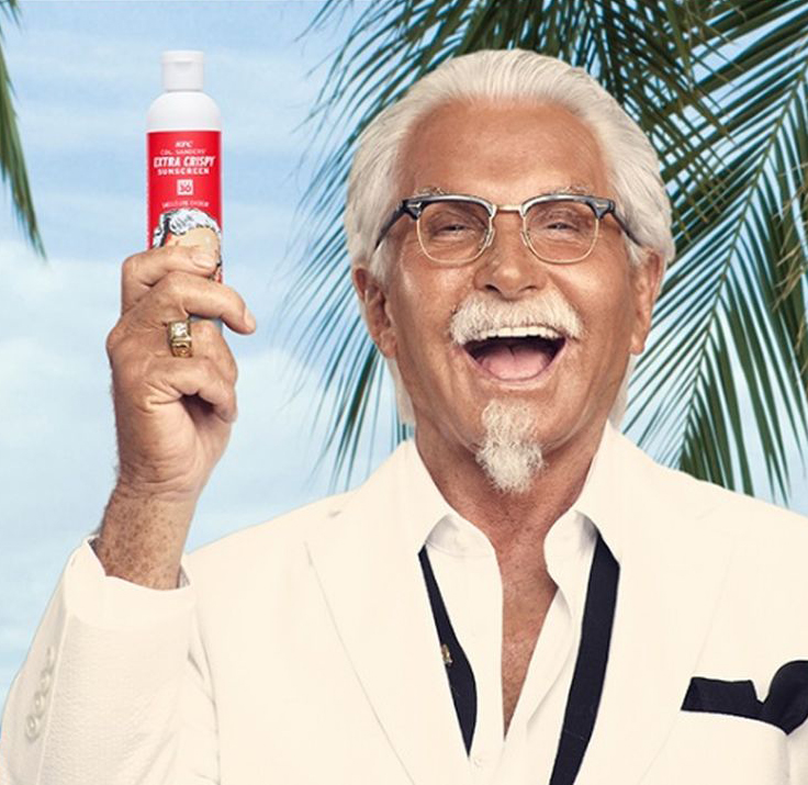  The suncream is perfect for people who want to emulate the Colonel’s impressive sun-kissed look