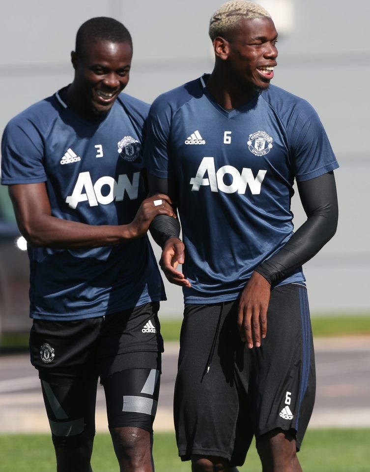 And new signings Eric Bailly and Paul Pogba look to be bonding well