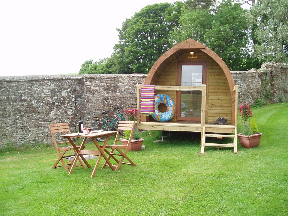  Comfy wooden pods make camping more stylish in Smytham Manor