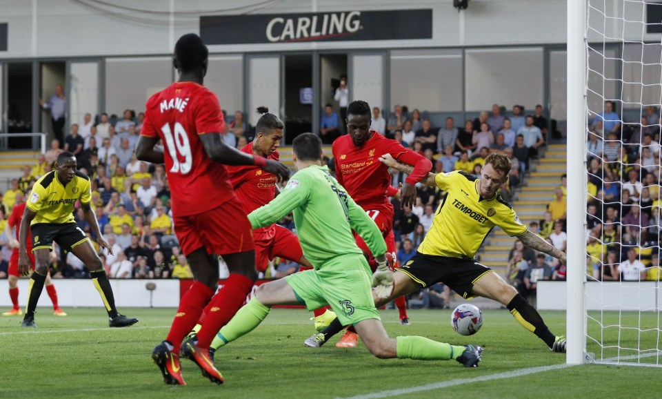 Divock Origi gave the Reds the lead when he turned in a low cross from Sadio Mane