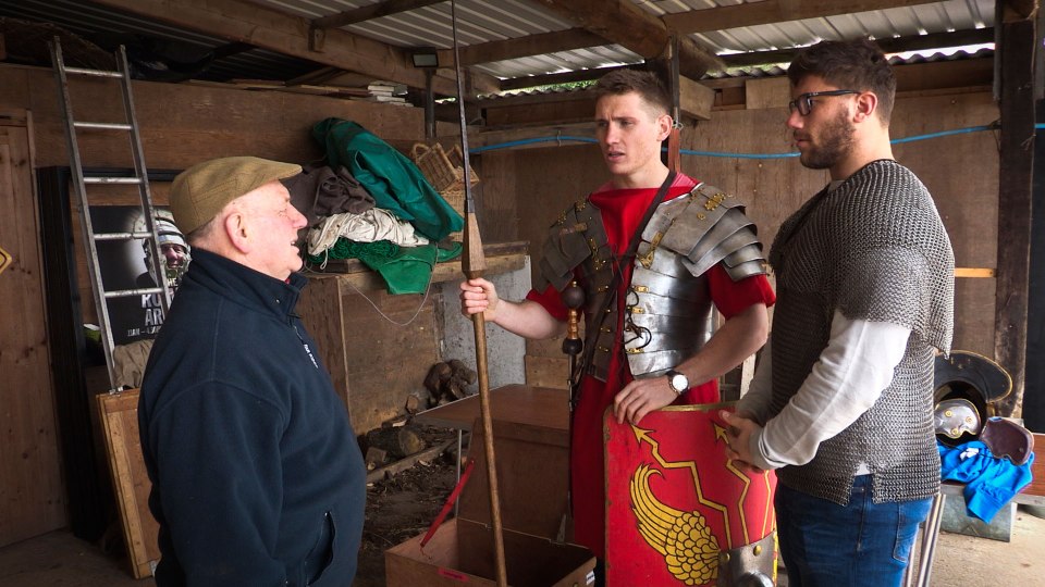 Matthew, pictured, plans for his bride to be brought in on a Roman chariot