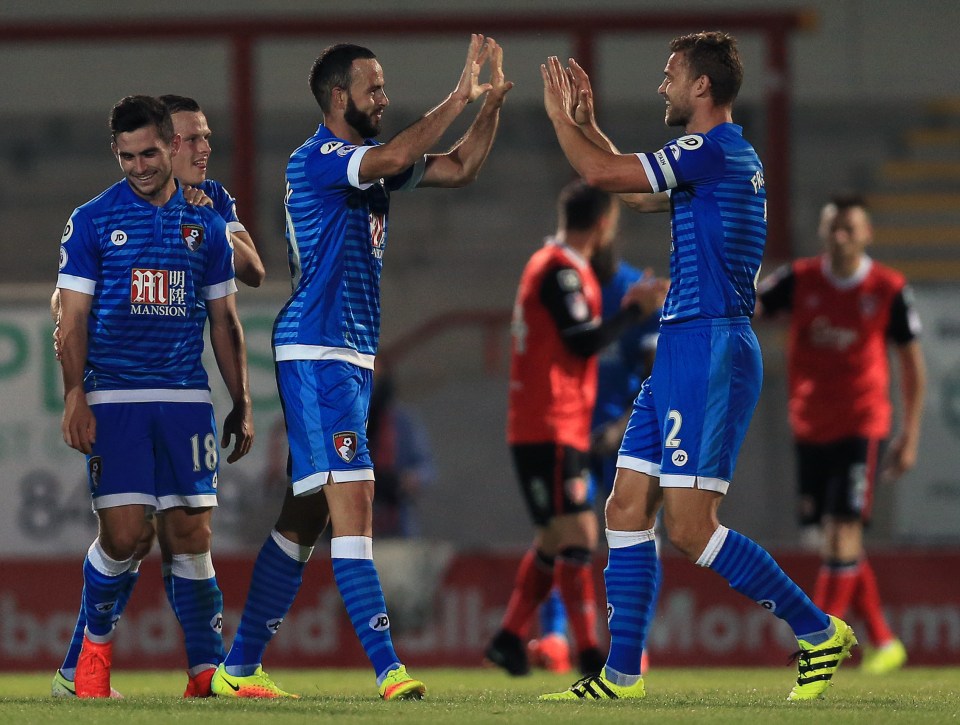 Morecambe v AFC Bournemouth - EFL Cup - Second Round - Globe Arena