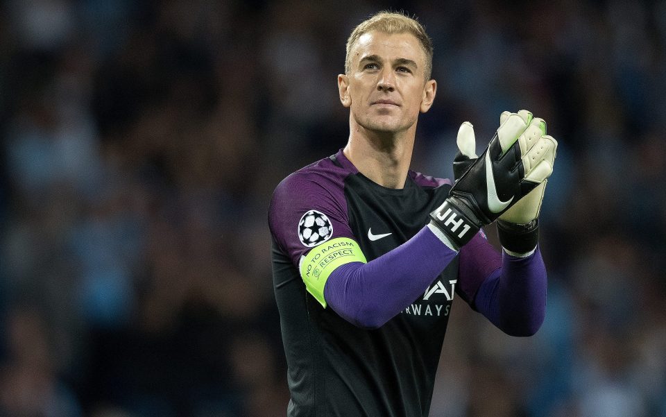  Joe Hart looks to have played his final game for Man City