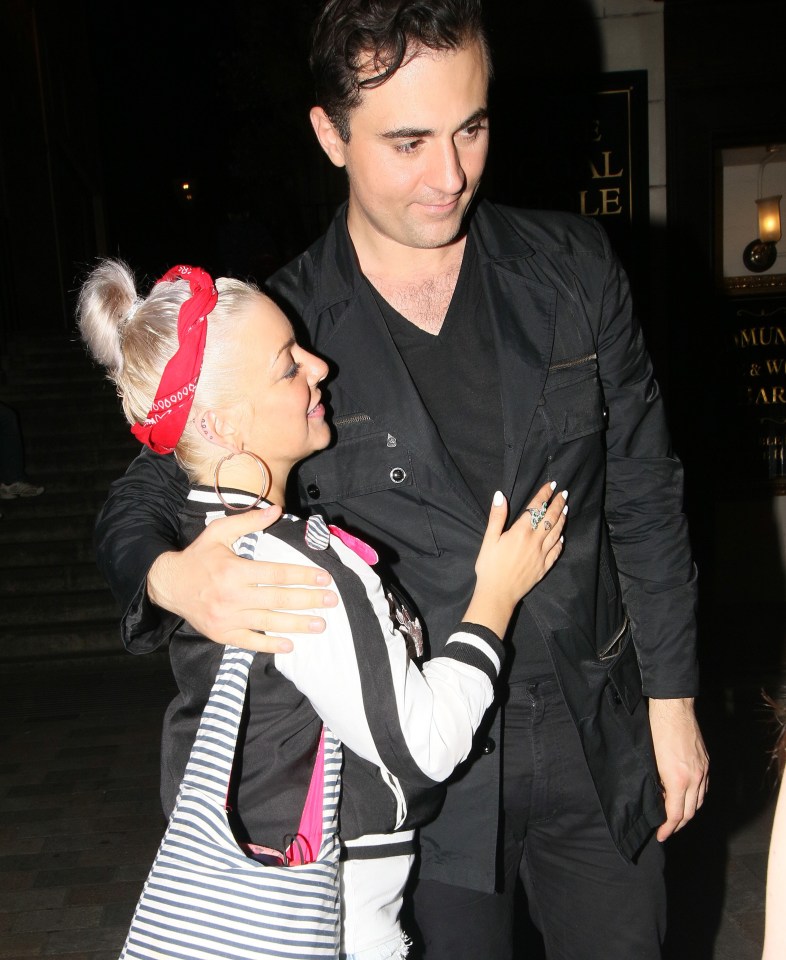  Darius with co-star Sheridan Smith