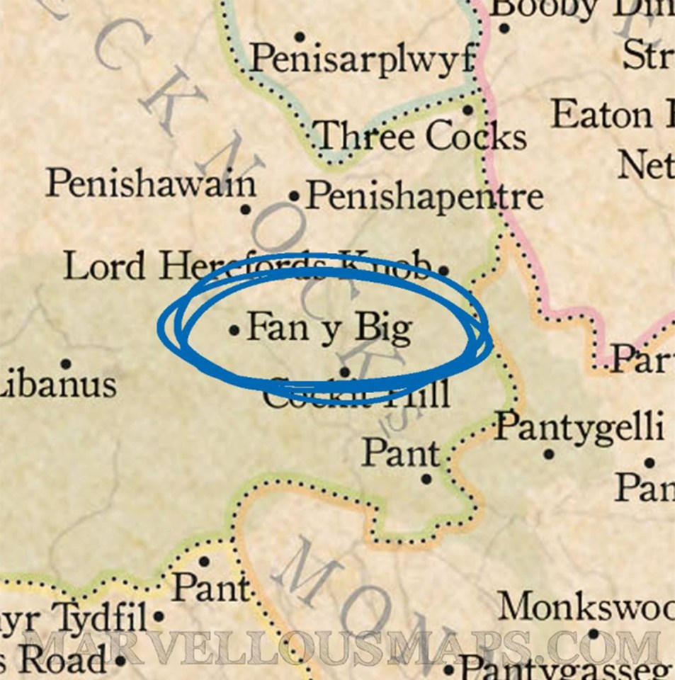 Rude maps of Britain