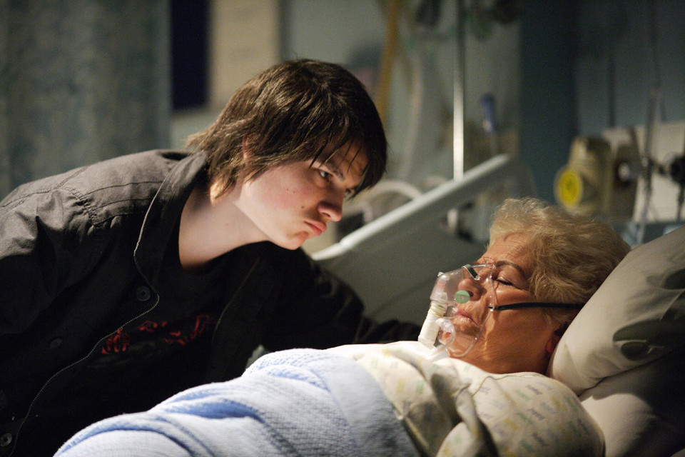  Steven with his biological grandma–Pat Butcher