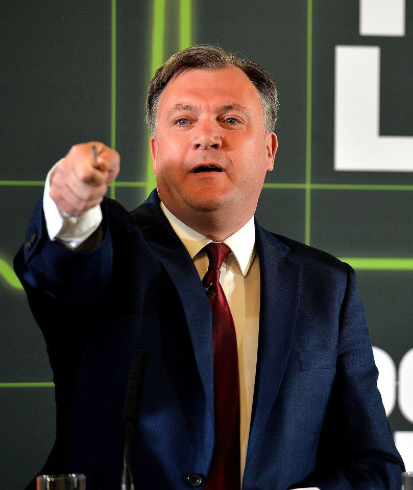 Former Shadow Chancellor Ed Balls