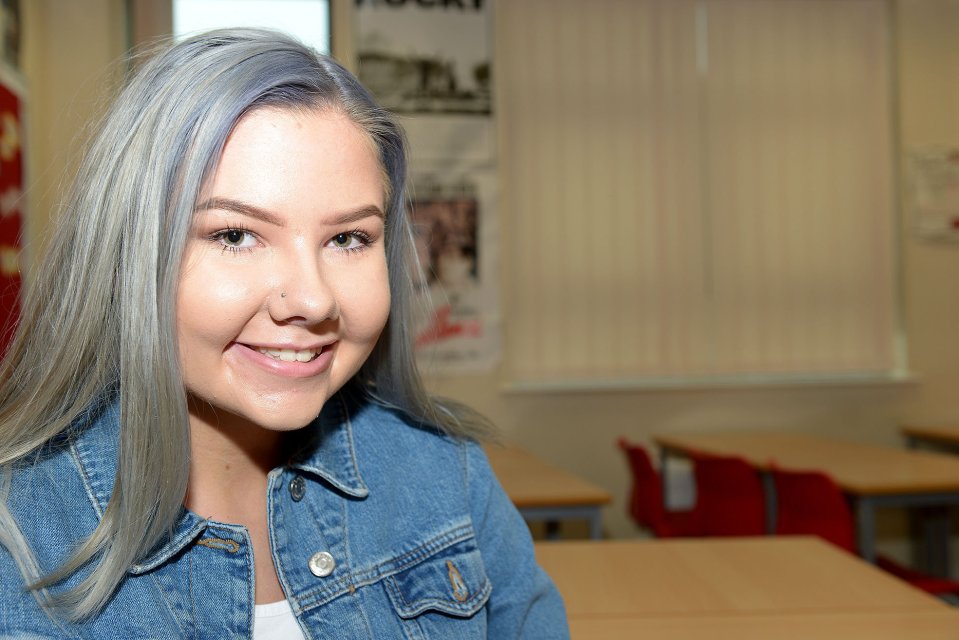  She spent a week in hospital before returning to school to sit her final two exams, achieving 9 passes