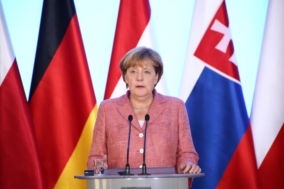 Merkel said "much had been achieved" in overcoming the refugee crisis, but there remained "lots still to do"