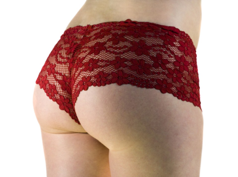 Lacy Red French Knickers