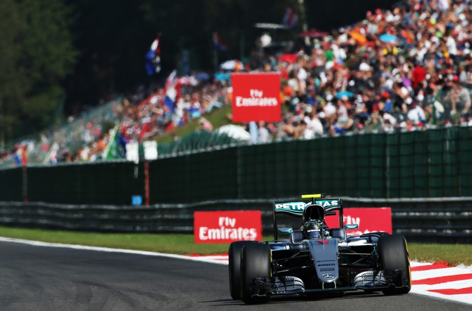  Nico Rosberg will start at the front of the grid for Sunday's Grand Prix