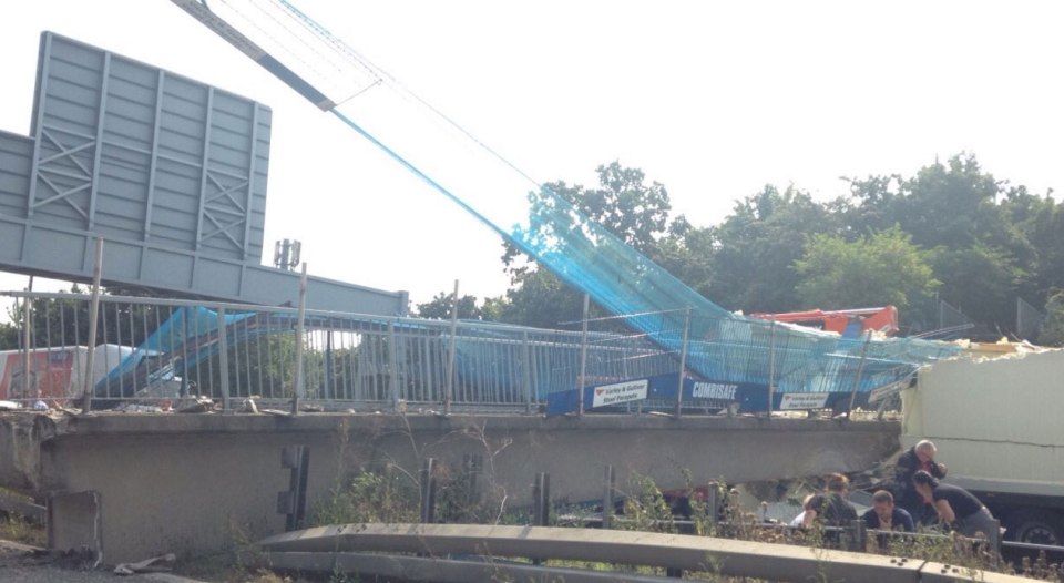  Work has began to repair remove debris from the motorway