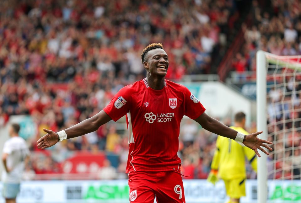  Tammy Abraham is on loan at Bristol City from Chelsea