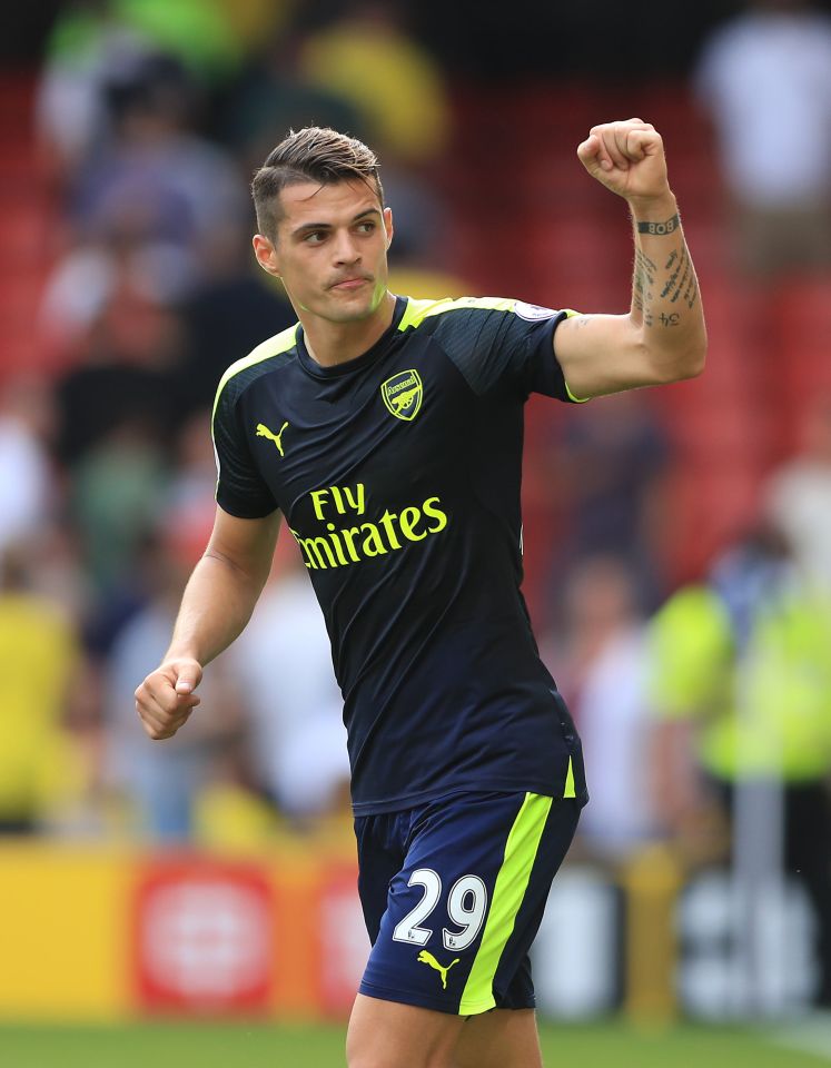  Granit Xhaka's arrival meant Wilshere was far down the Emirates pecking order