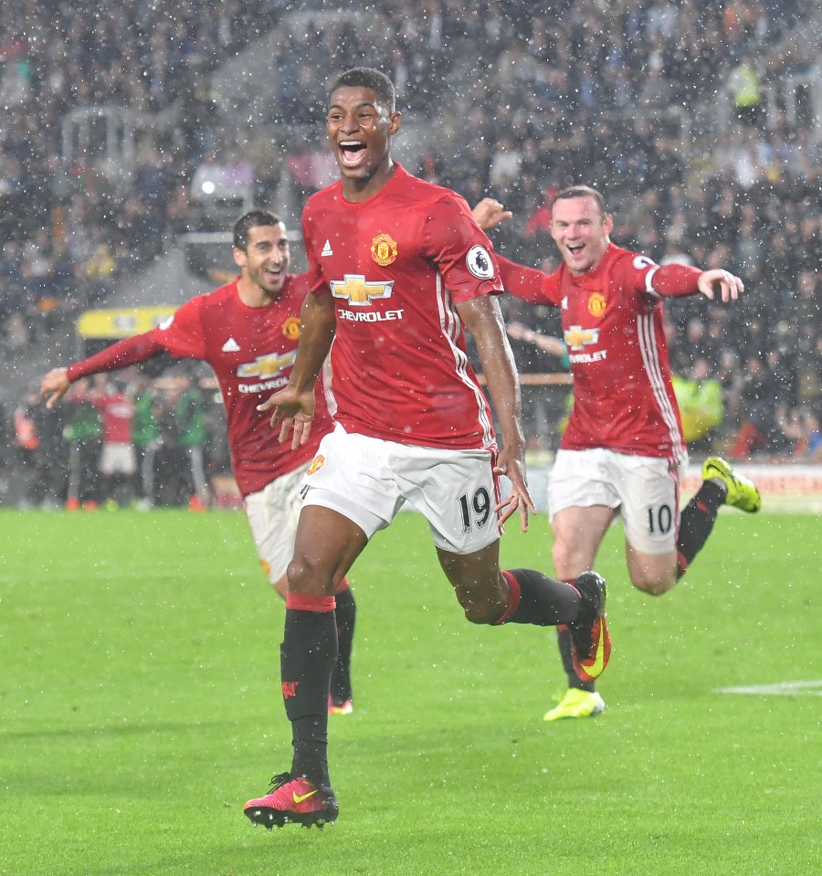 Marcus Rashford netted a late winner for United against Hull on Saturday