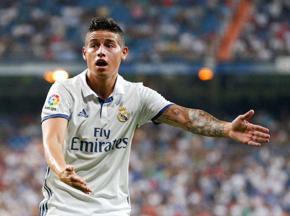  James Rodriguez's agent held talks with Chelsea over a move from Real Madrid