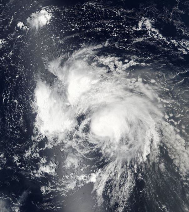  Dramatic NASA image of Hurricane Gaston forming over the Atlantic