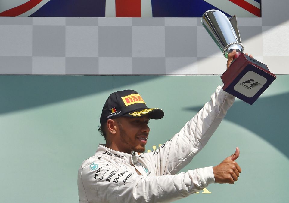  Lewis Hamilton finished third despite being forced to start in 21st