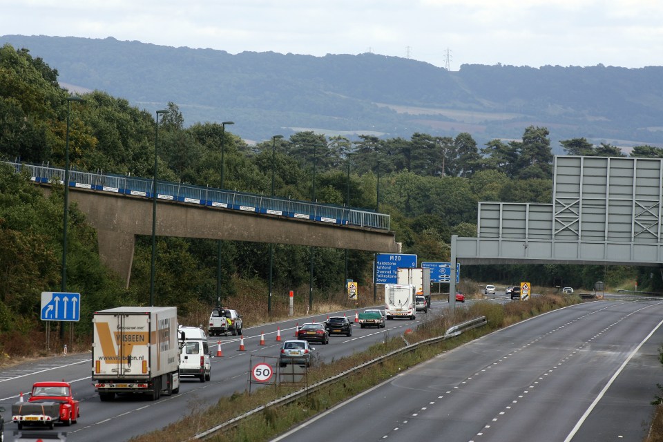 The road has since reopened, drivers have to travel underneath the remaining side of the bridge