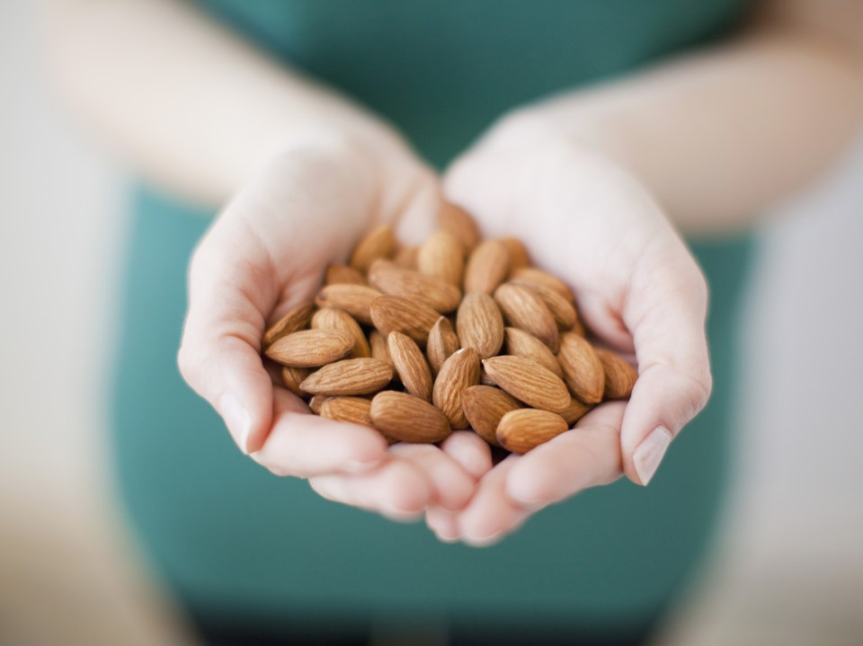 Nuts, a key component of the Med diet, are rich in healthy fats and a handful a day are a great option for a snack