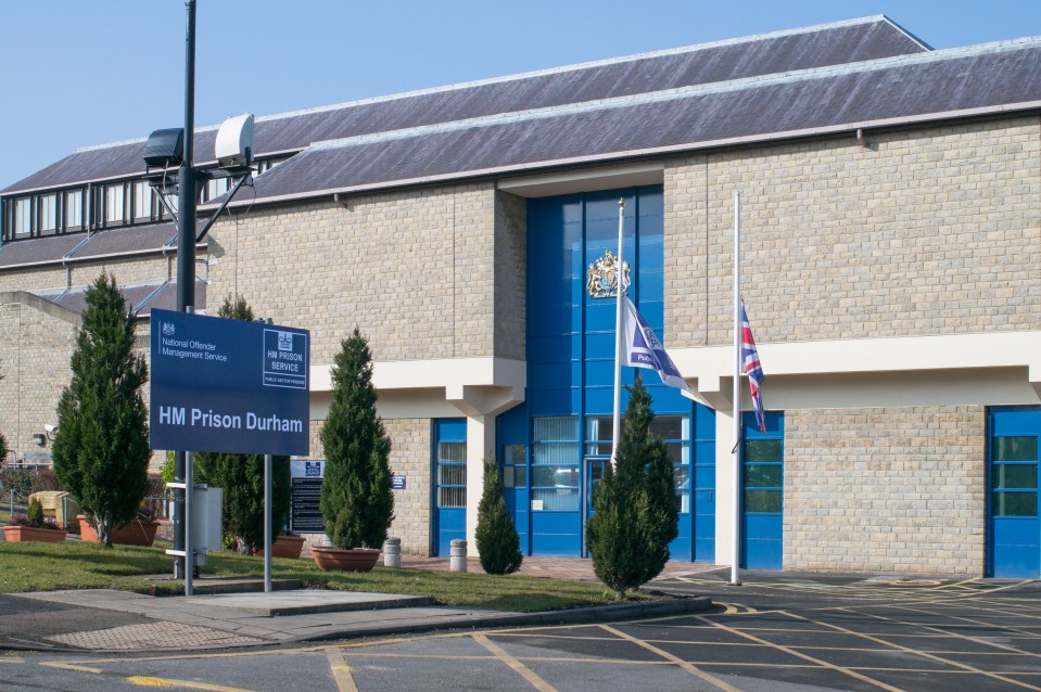 Durham jail entrance north east England UK