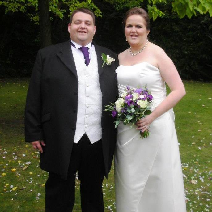 Paul and Sally on their wedding day