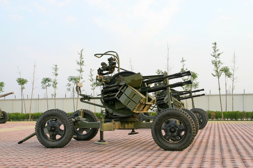  An anti-aircraft machine gun as used in North Korean executions