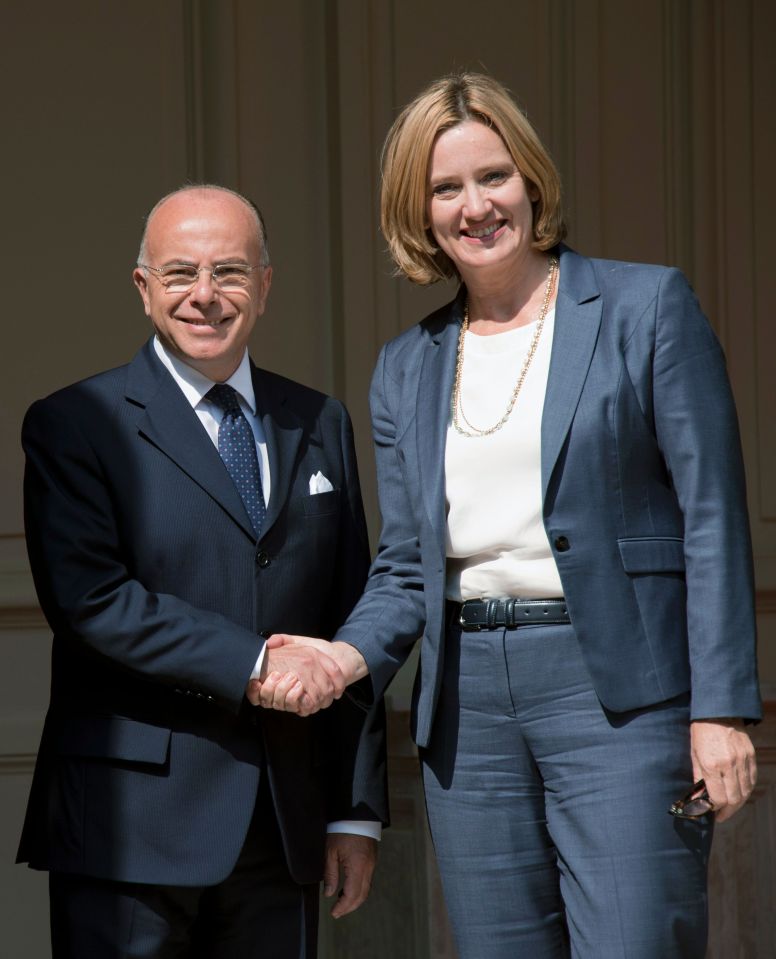  Home Secretary Amber Rudd met with her French counterpart Bernard Cazeneuve