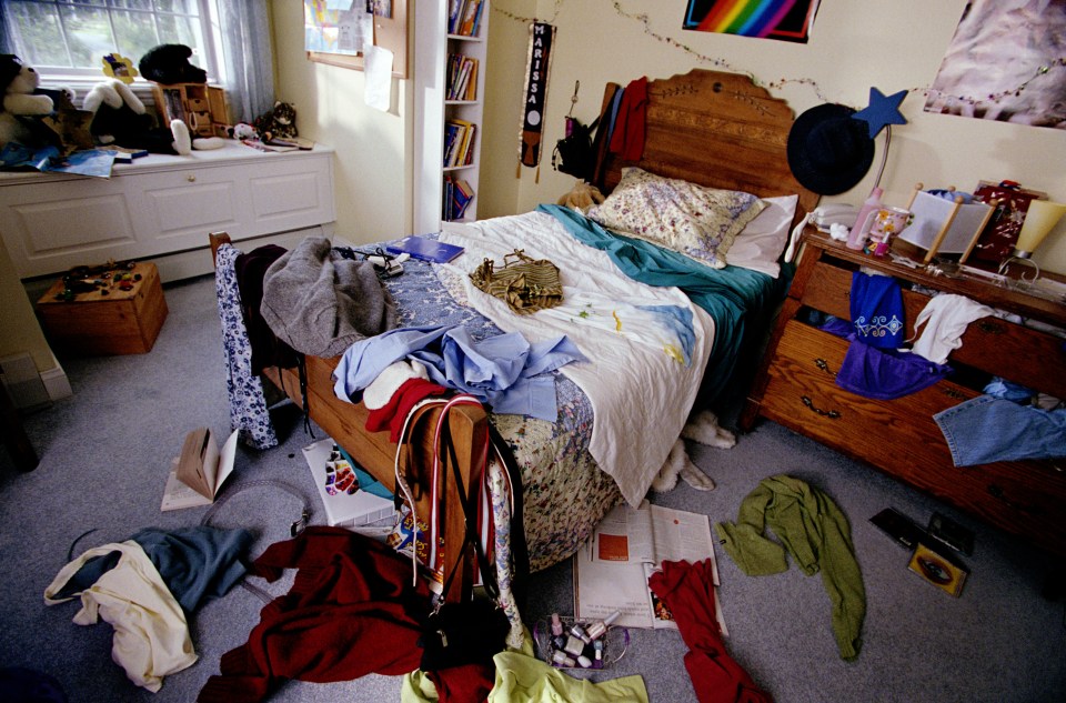  We wonder how many germs are in this messy bed