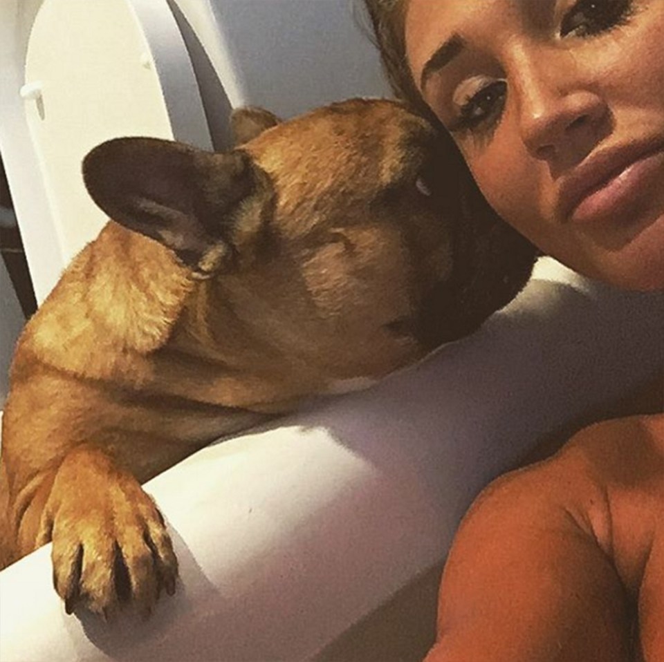 Girlfriend Megan McKenna also posted a picture of Ernest following his death