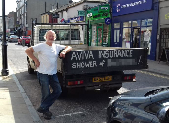 Alan Clark is locked in a row with the insurers after they cancelled his policy and demanded £900 to reinstate it