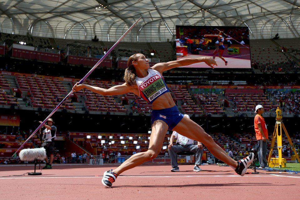 Ennis-Hill will contest the javelin as the sixth event of the heptathlon 