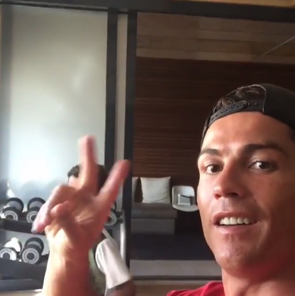 Cristiano Ronaldo signals that his recovery is going well