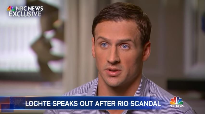 Ryan Lochte has been doing interviews with American broadcaster NBC as well as Brazilian network Globo