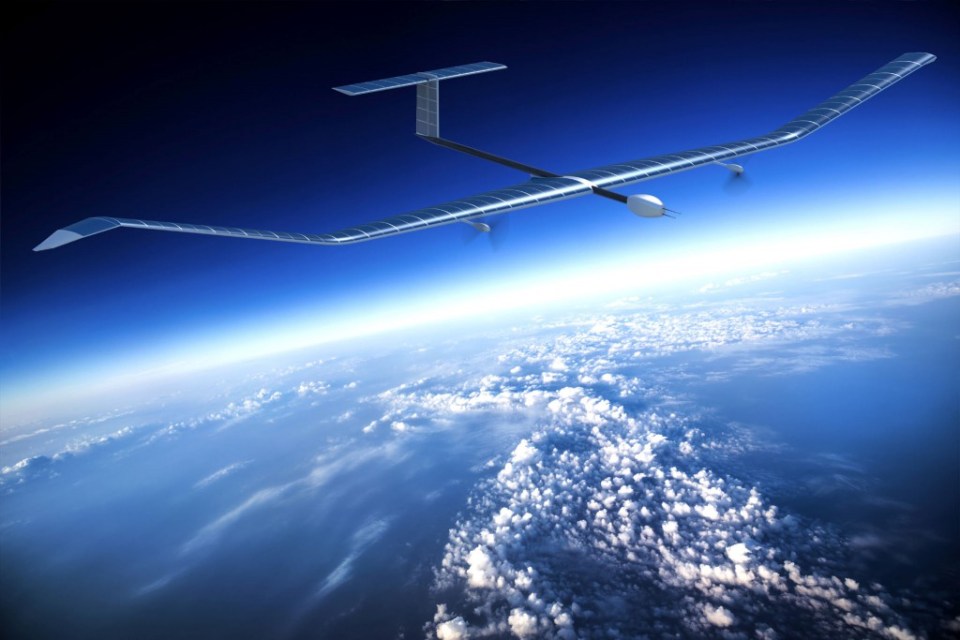 An artist's impression of a Zephyr drone