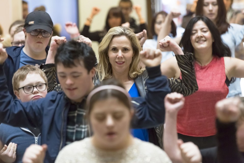  As part of the documentary, Sally took park in a flashmob to raise awareness of the condition