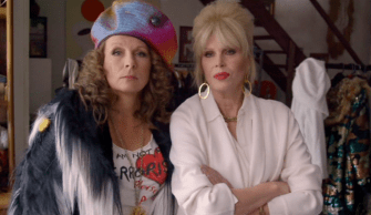  Jennifer Saunders and Joanna Lumley took part in BBC Two's Vogue documentary as their Ab Fab characters