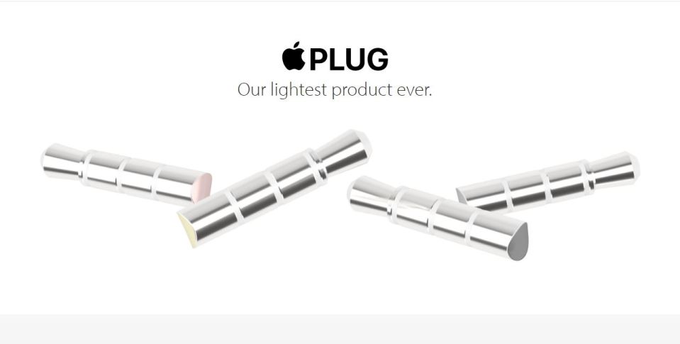  A screenshot from the fake Apple product page