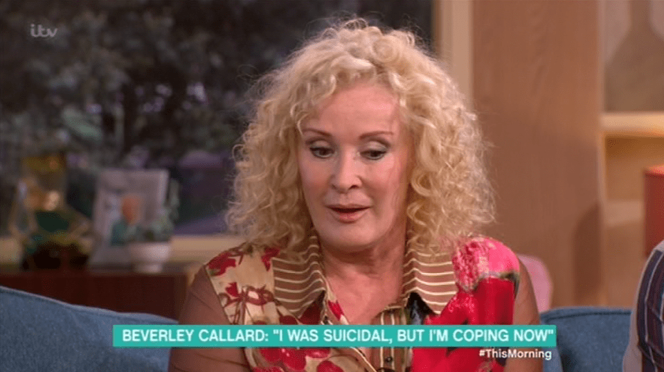  Beverley revealed she could "barely look in the mirror"