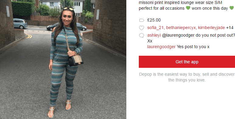 The outfit is on sale for £25