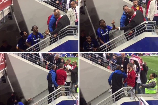 Didier Drogba clashes with New York Red Bulls fans