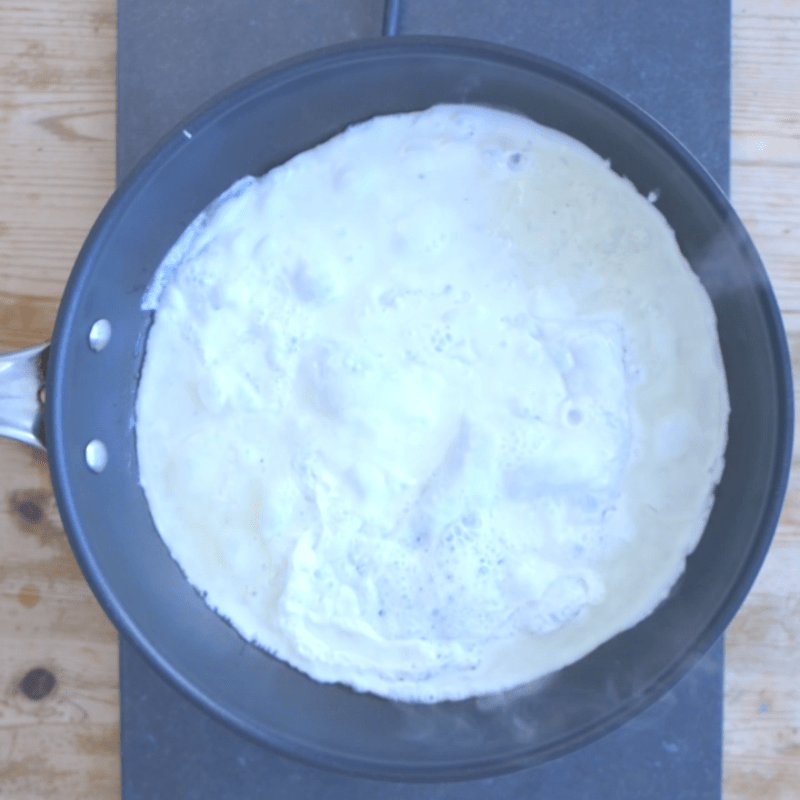 Cook the egg whites