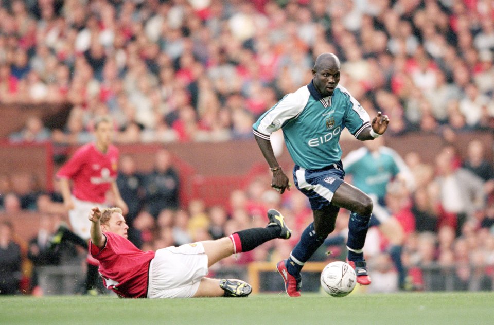 George Weah enjoyed a brief second spell in Premier League with Man City