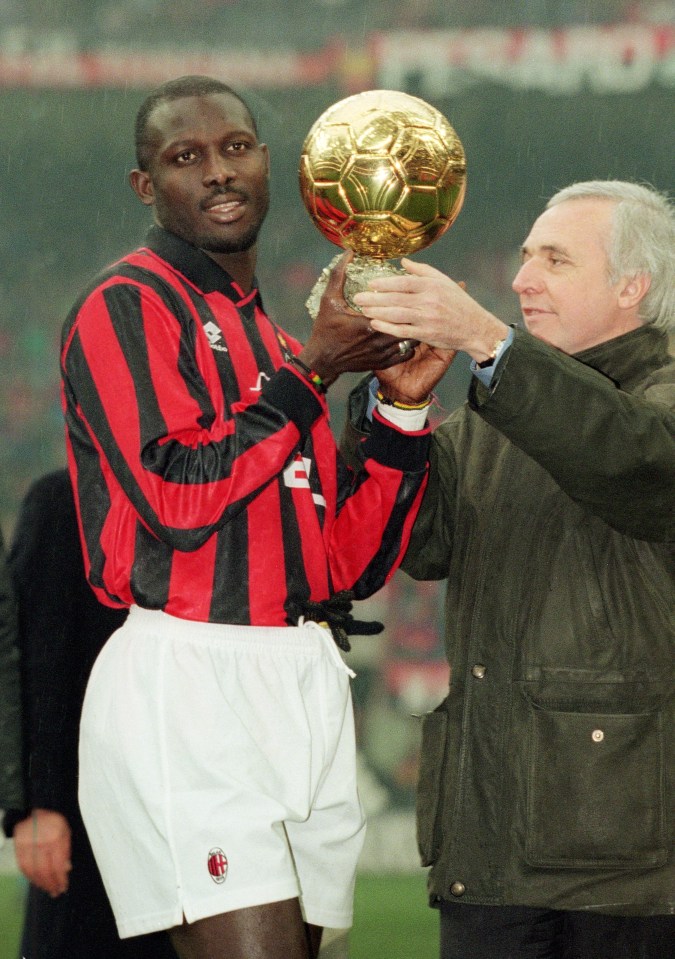 George Weah was first African winner of Ballon d'Or back in 1995