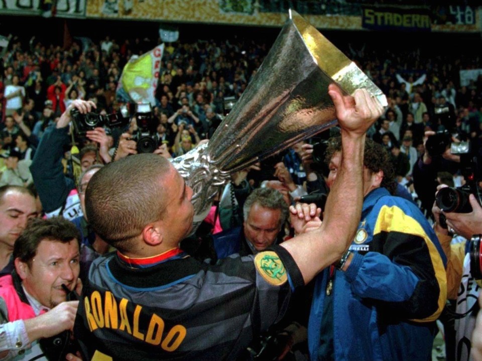  Ronaldo's only trophy at Inter Milan was the Uefa Cup won in Paris in 1998