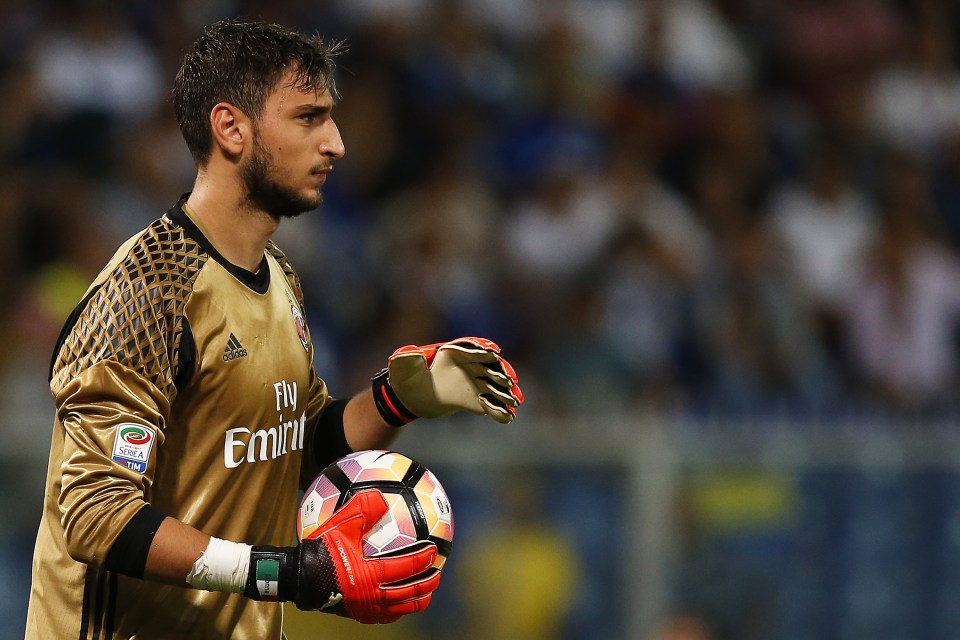  Ginaluigi Donnarumma was AC Milan's first-choice goalkeeper at the age of 16