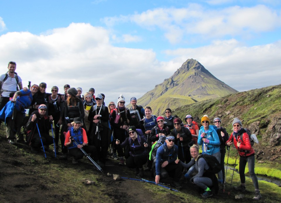 Team Chloe take a break to admire their stunning surroundings