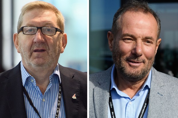 Len McCluskey and Derek Hatton