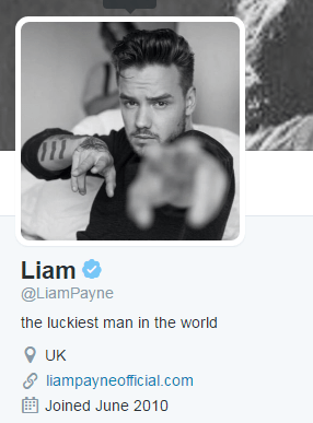 The pregnancy rumours grew after Liam changed his Twitter status